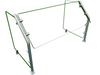 Hatco ES31-36 Self Service Mounted Food Shield - 36" x 18" x 22", Glass/Stainless Steel-cityfoodequipment.com
