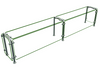 Hatco ED20-08412 Full Service Mounted Food Shield - 84" x 12" x 18", Glass/Stainless Steel-cityfoodequipment.com