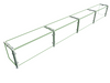 Hatco EP11-14412 Full Service Mounted Food Shield - 144" x 12" x 18", Glass/Stainless Steel-cityfoodequipment.com