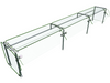Hatco ES90-132 Self Service Mounted Food Shield - 132" x 24" x 22 5/8", Glass/Stainless Steel-cityfoodequipment.com
