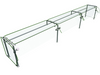 Hatco ES90-144 Self Service Mounted Food Shield - 144" x 24" x 22 5/8", Glass/Stainless Steel-cityfoodequipment.com
