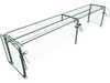 Hatco ES90-96 Self Service Mounted Food Shield - 96" x 24" x 22 5/8", Glass/Stainless Steel-cityfoodequipment.com