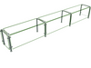 Hatco ED20-12015 Full Service Mounted Food Shield - 120" x 15" x 18", Glass/Stainless Steel-cityfoodequipment.com