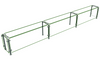 Hatco ED20-13212 Full Service Mounted Food Shield - 132" x 12" x 18", Glass/Stainless Steel-cityfoodequipment.com