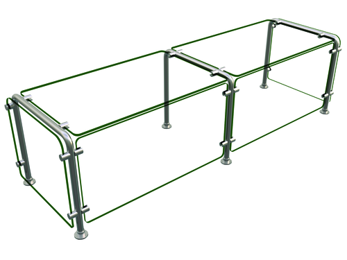 Hatco ED20-06018 Full Service Mounted Food Shield - 60" x 18" x 18", Glass/Stainless Steel-cityfoodequipment.com
