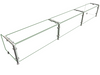 Hatco EP11-12018 Full Service Mounted Food Shield - 120" x 18" x 18", Glass/Stainless Steel-cityfoodequipment.com