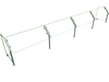Hatco ES31-144 Self Service Mounted Food Shield - 144" x 18" x 22", Glass/Stainless Steel-cityfoodequipment.com