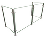 Hatco EP5-48 Full Service Mounted Food Shield - 48" x 18" x 25", Glass/Stainless Steel-cityfoodequipment.com