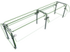 Hatco ES92-84 Self Service Mounted Food Shield - 84" x 38" x 23", Glass/Stainless Steel-cityfoodequipment.com