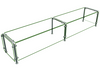 Hatco ED20-09618 Full Service Mounted Food Shield - 96" x 18" x 18", Glass/Stainless Steel-cityfoodequipment.com