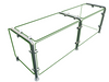 Hatco EP11-04815 Full Service Mounted Food Shield - 48" x 15" x 18", Glass/Stainless Steel-cityfoodequipment.com