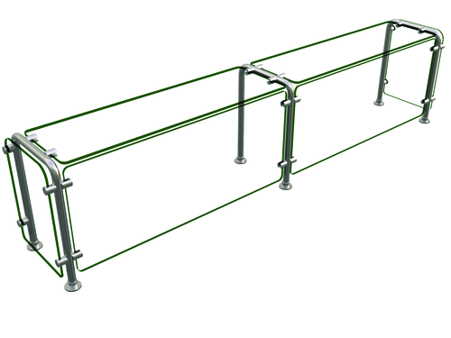 Hatco ED20-07212 Full Service Mounted Food Shield - 72" x 12" x 18", Glass/Stainless Steel-cityfoodequipment.com