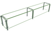 Hatco ED20-09615 Full Service Mounted Food Shield - 96" x 15" x 18", Glass/Stainless Steel-cityfoodequipment.com