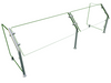 Hatco ES31-72 Self Service Mounted Food Shield - 72" x 18" x 22", Glass/Stainless Steel-cityfoodequipment.com