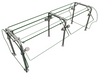 Hatco ES92-60 Self Service Mounted Food Shield - 60" x 38" x 23", Glass/Stainless Steel-cityfoodequipment.com