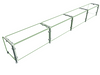 Hatco EP11-13215 Full Service Mounted Food Shield - 132" x 15" x 18", Glass/Stainless Steel-cityfoodequipment.com