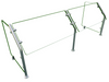 Hatco ES31-60 Self Service Mounted Food Shield - 60" x 18" x 22", Glass/Stainless Steel-cityfoodequipment.com