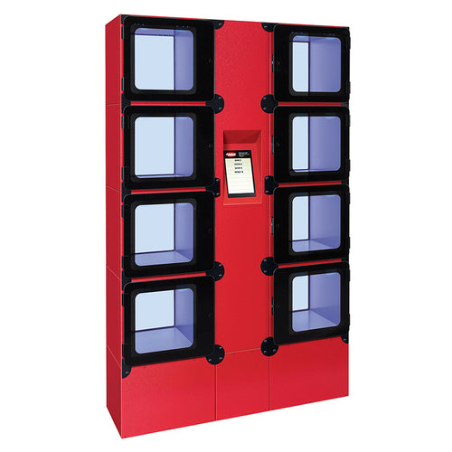 Hatco F2G-24-A 8 Compartment Floor Model Heated Food Locker - 45 3/8"W x 14 1/3"D x 71 1/4"H, 120v-cityfoodequipment.com