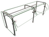Hatco ES90-60 Self Service Mounted Food Shield - 60" x 24" x 22 5/8", Glass/Stainless Steel-cityfoodequipment.com