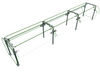 Hatco ES92-120 Self Service Mounted Food Shield - 120" x 38" x 23", Glass/Stainless Steel-cityfoodequipment.com