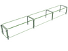 Hatco ED20-14418 Full Service Mounted Food Shield - 144" x 18" x 18", Glass/Stainless Steel-cityfoodequipment.com