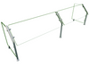 Hatco ES31-84 Self Service Mounted Food Shield - 84" x 18" x 22", Glass/Stainless Steel-cityfoodequipment.com