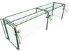 Hatco ES90-72 Self Service Mounted Food Shield - 72" x 24" x 22 5/8", Glass/Stainless Steel-cityfoodequipment.com