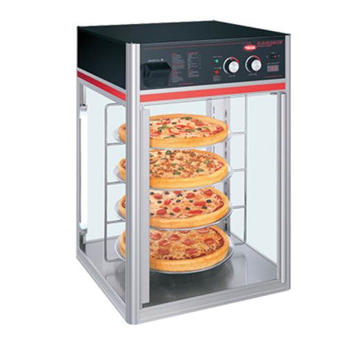 Hatco FSDT-1 22 21/50" Full Service Countertop Heated Display Case - (4) Tier Rack, 120v-cityfoodequipment.com