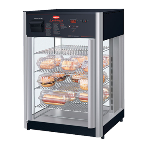 Hatco FDWD1X 19 2/5" Self Service Countertop Heated Display Case - (4) Shelves, 120v-cityfoodequipment.com