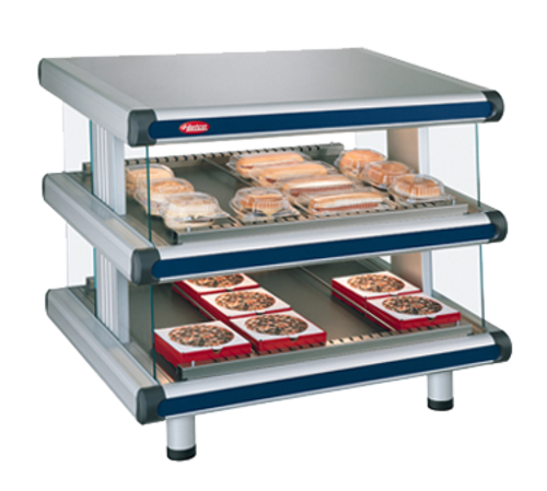 Hatco GR2SDS-24D 30 1/4" Self Service Countertop Heated Display Shelf - (2) Shelves, 120v-cityfoodequipment.com