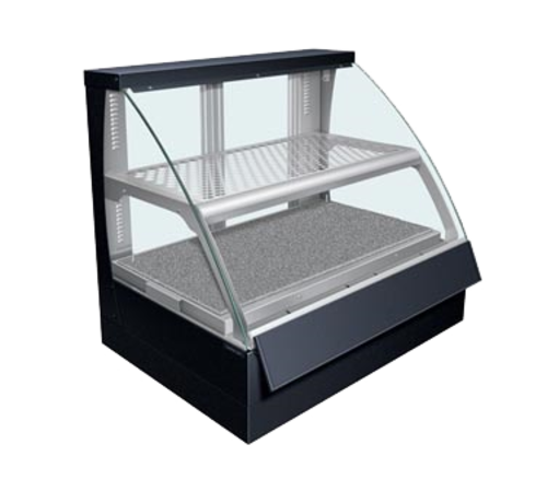 Hatco FSCD-2PD 34 17/50" Full Service Countertop Heated Display Case - (2) Shelves, 120v-cityfoodequipment.com
