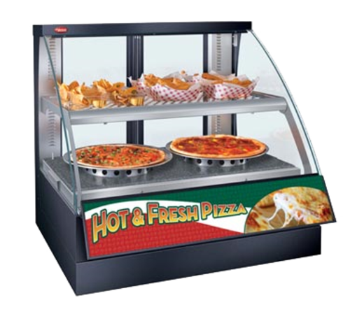 Hatco FSCDH-2PD 34 17/50" Full Service Countertop Heated Display Case - (2) Shelves, 120v-cityfoodequipment.com