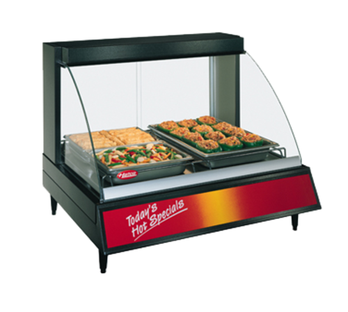 Hatco GRCD-2P 32 1/2" Full Service Countertop Heated Display Case - (1) Shelf, 120v-cityfoodequipment.com