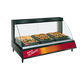Hatco GRCD-3P 45 1/2" Full Service Countertop Heated Display Case - (1) Shelf, 120v-cityfoodequipment.com