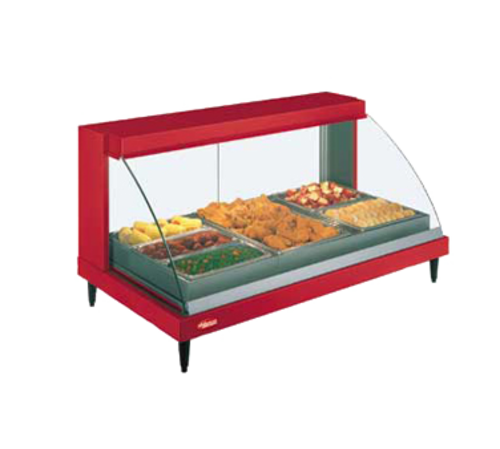 Hatco GRCDH-3P 45 1/2" Full Service Countertop Heated Display Case - (1) Shelf, 120v-cityfoodequipment.com
