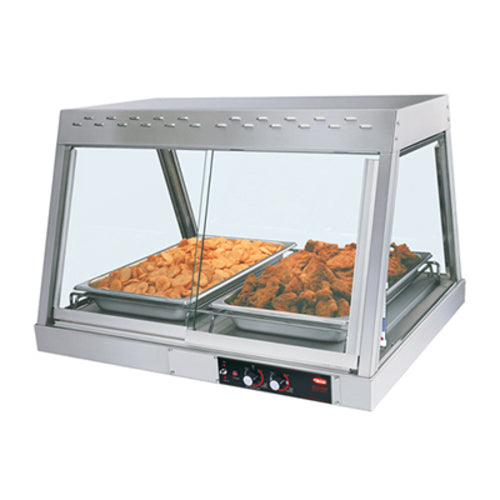 Hatco GRHD-2P 32 1/2" Full Service Countertop Heated Display Case - (1) Shelf, 120v-cityfoodequipment.com