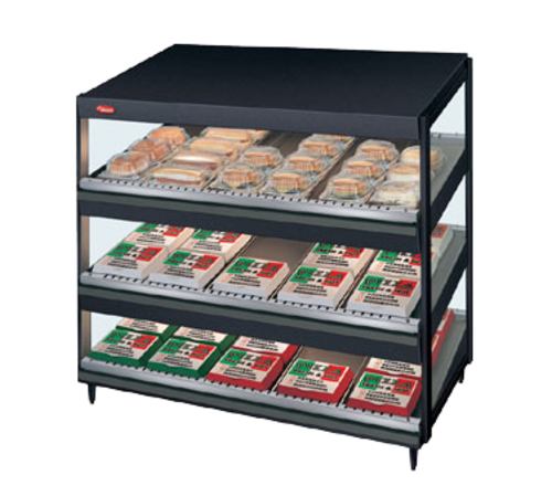 Hatco GRSDS-24T 24" Self Service Countertop Heated Display Shelf - (3) Shelves, 120v-cityfoodequipment.com