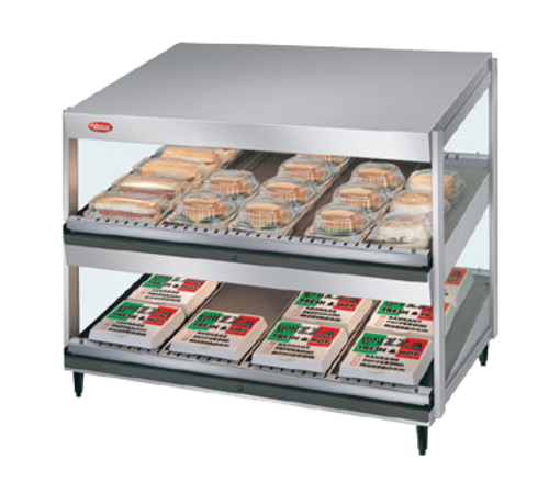 Hatco GRSDS-60D 60" Self Service Countertop Heated Display Shelf - (2) Shelves, 120v-cityfoodequipment.com
