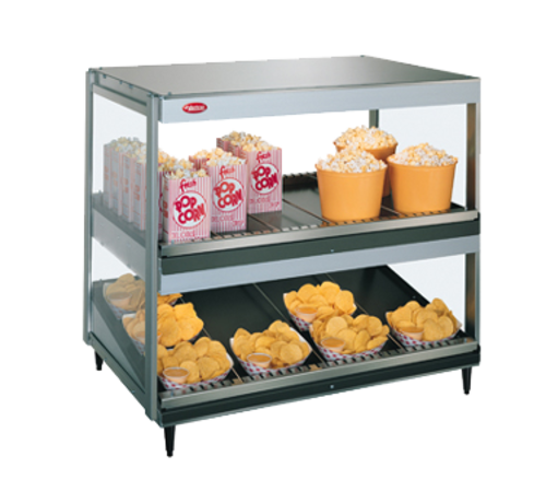 Hatco GRSDS/H-30D 30" Self Service Countertop Heated Display Shelf - (2) Shelves, 120v-cityfoodequipment.com