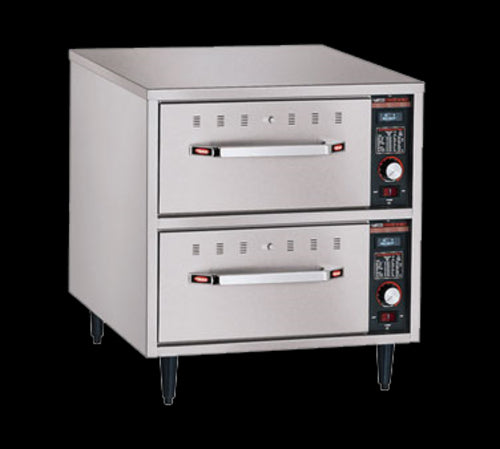 Hatco HDW-2N 20.88"W Freestanding Warming Drawer w/ (2) 13" Compartments, 120v-cityfoodequipment.com