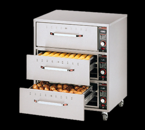 Hatco HDW-3 29.5"W Freestanding Warming Drawer w/ (3) 21.5" Compartments, 208v/1ph-cityfoodequipment.com