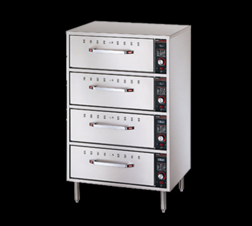 Hatco HDW-4 29.5" Freestanding Warming Drawer w/ (4) 21.5" Compartments, 120v-cityfoodequipment.com