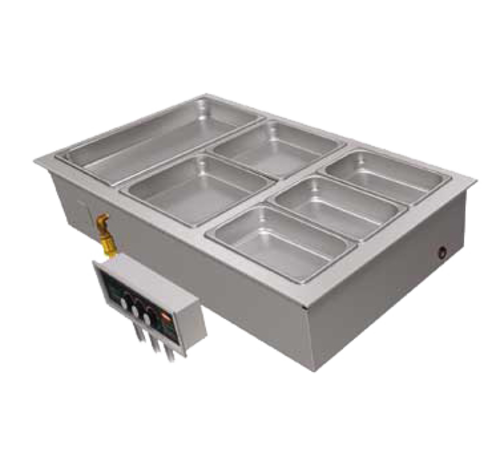 Hatco HWBLI-6DA Drop-In Hot Food Well w/ (6) Full-Size Pan Capacity, 120v-cityfoodequipment.com