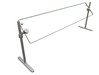 Hatco ORBIT720-60 60" Portable Food Shield - Free-Standing, Glass/Stainless Steel-cityfoodequipment.com