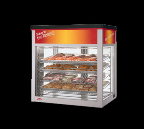 Hatco WFST-1X 32 2/32" Full Service Countertop Heated Display Case - (4) Shelves, 120v-cityfoodequipment.com