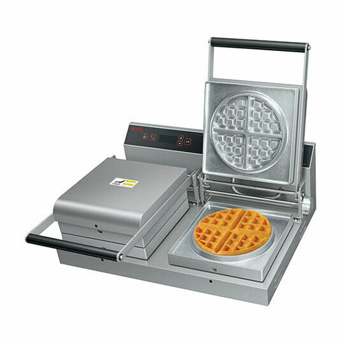 Hatco SNACK-2-QS Double Classic Belgian Waffle Maker w/ Aluminum Grids, 1800W-cityfoodequipment.com