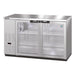 Hoshizaki BB59-G-S 59 1/2" Bar Refrigerator - 2 Swinging Glass Doors, Stainless, 115v-cityfoodequipment.com