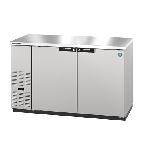 Hoshizaki BB59-S 59 1/2" Bar Refrigerator - 2 Swinging Solid Doors, Stainless, 115v-cityfoodequipment.com