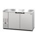 Hoshizaki BB59-S 59 1/2" Bar Refrigerator - 2 Swinging Solid Doors, Stainless, 115v-cityfoodequipment.com