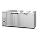 Hoshizaki BB80-S 80" Bar Refrigerator - 3 Swinging Solid Doors, Stainless, 115v-cityfoodequipment.com